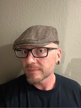 Boston Scally Cap Original Ivy Cap XXL (62cm) – Brown Herringbone